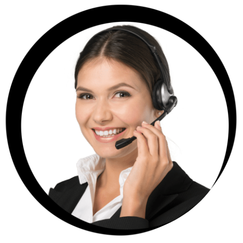 OccaTEL contact us stock image of lady in headset